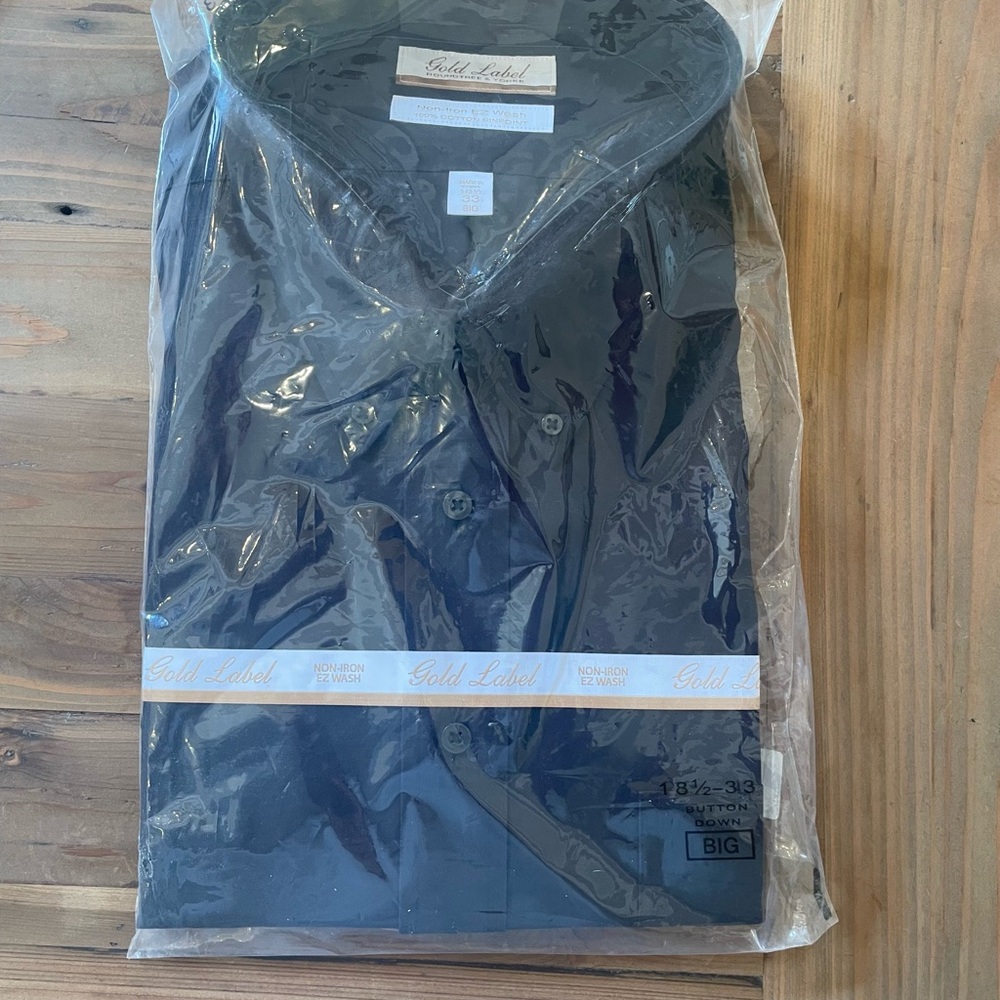 Roundtree & Yorke Gold Label Black Shirt